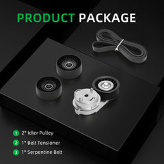 Riyhch serpentine belt kit with pulleys for Dodge Ram installation