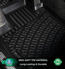 RizLiner BMW 3 Series rear floor mats with 3D fit and full coverage.