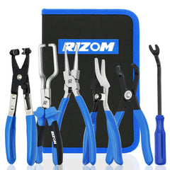 Rizom 6-Piece Fuel Line Pliers Set front view shows a complete auto maintenance toolkit