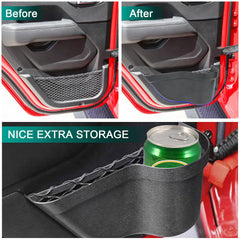 Rizwanjin durable material door pocket resists wear and wipes clean easily.