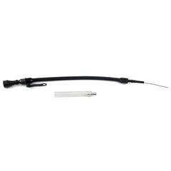 RJSPHH flexible dipstick positioned around exhaust manifolds for versatile installation