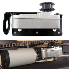 RJSPHH gearbox mount bracket closeup showing secure fit for RV slideouts.