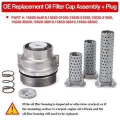 RJSPHH oil filter cap tubes included in three lengths