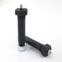 RJSPHH knurled shoulder prevents bolt rotation in hanger bracket during use.