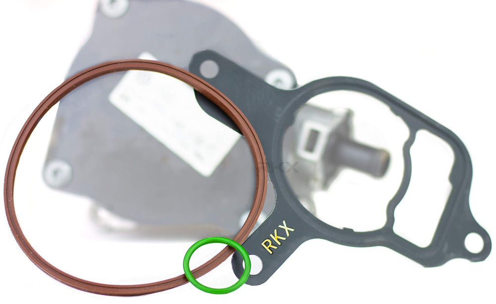 RKX 2.5L vacuum pump reseal kit with durable gaskets for VW/Audi engines.