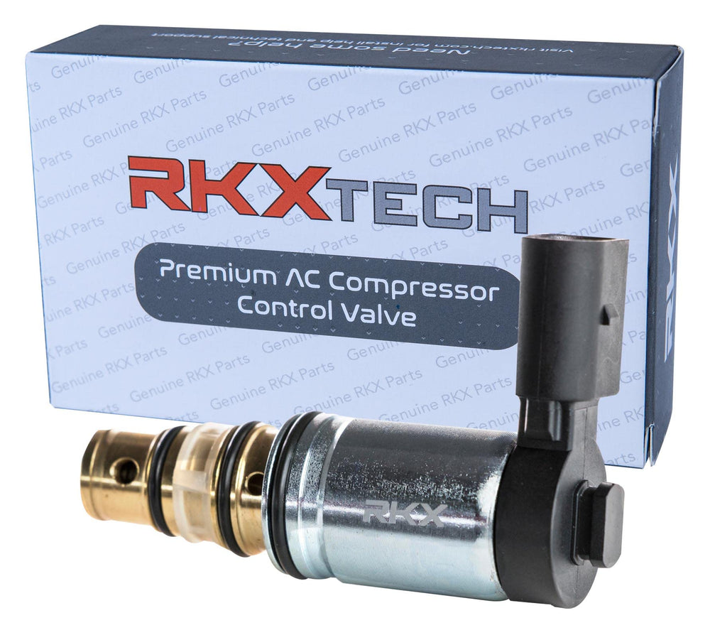 RKX AC solenoid valve close-up highlights robust build for reliable AC control.
