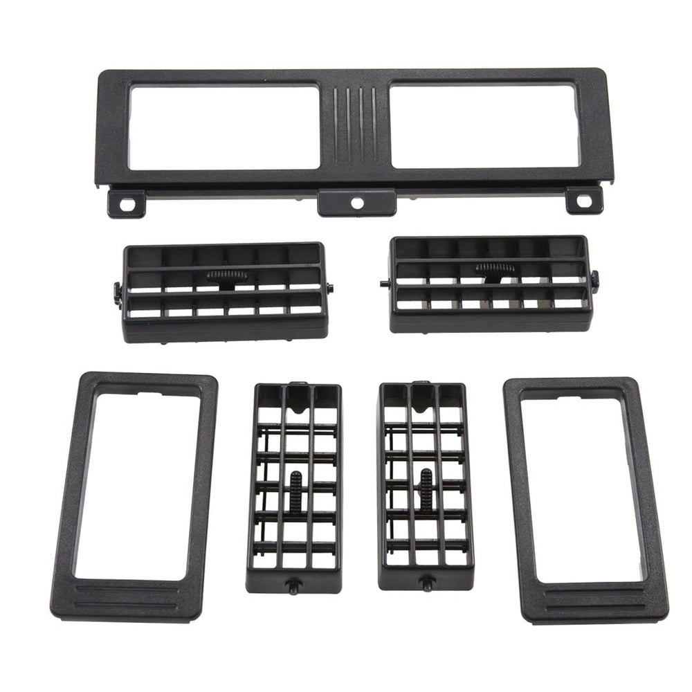 RLB-HILON dash vent center set with two vents and covers in black.