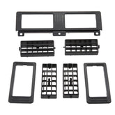 RLB-HILON dash vent center set with two vents and covers in black.