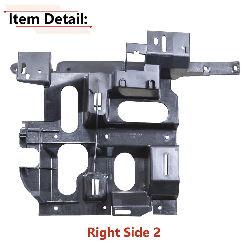 RLB-HILON headlamp bracket compatibility image demonstrates OEM-like fit with Silverado/Avalanche