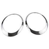 RLB-HILON headlight trim ring on MINI Cooper front view, chrome finish