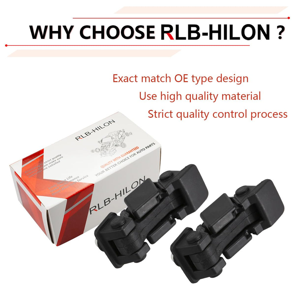RLB-HILON hood-latch with bracket mounted on hood illustrates secure closure and reliability