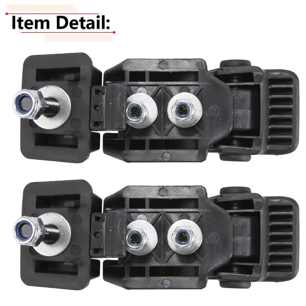 RLB-HILON replacement hood latches with bracket on Jeep JK demonstrates compatibility test
