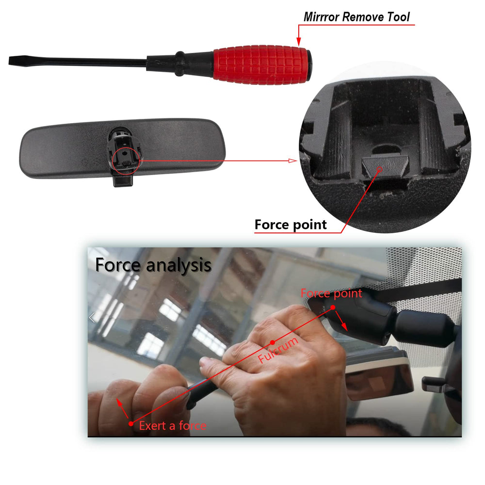 RLB-HILON interior rear view mirror for NV1500 provides dependable visibility for wide road monitoring