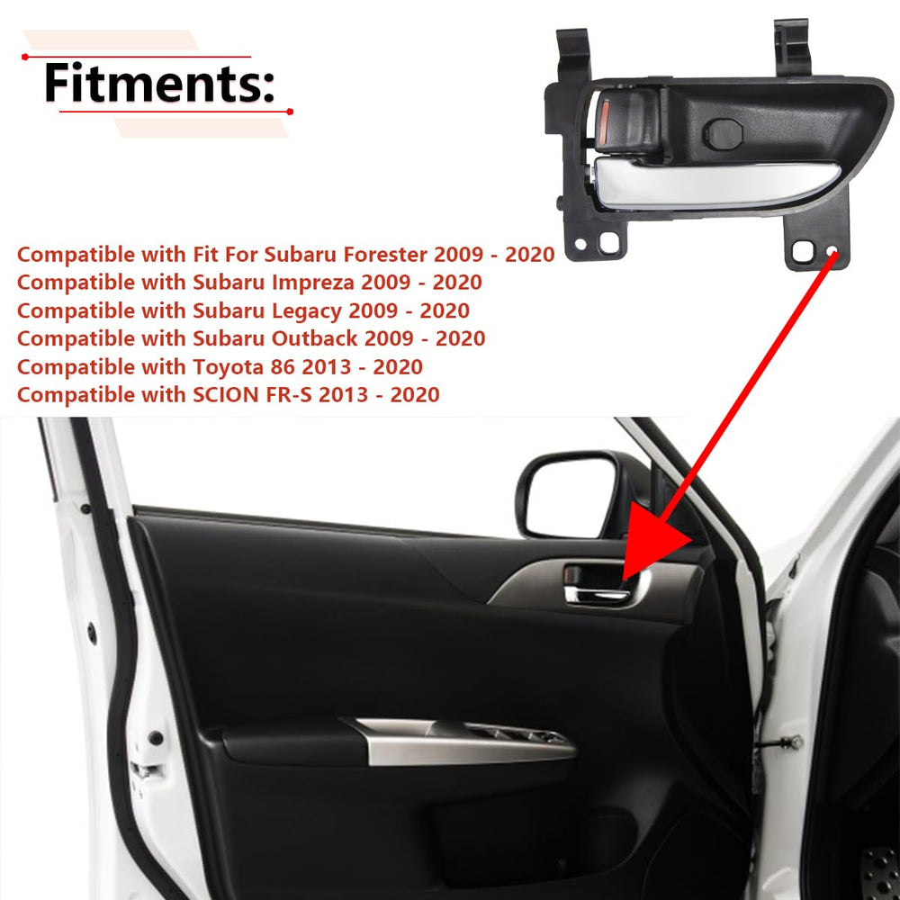 RLB-HILON left driver door handle in Subaru Impreza interior for reliable operation