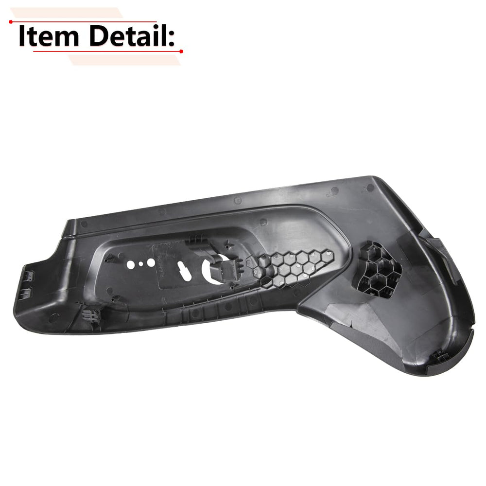 RLB-HILON plastic seat trim panel close-up; durable interior material.