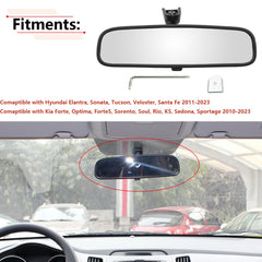 RLB-HILON rear view mirror for Hyundai Tucson, mounting-ready design.