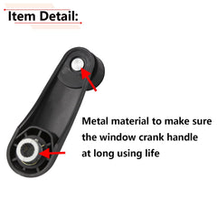 RLB-HILON black finish window crank handle with factory-like look