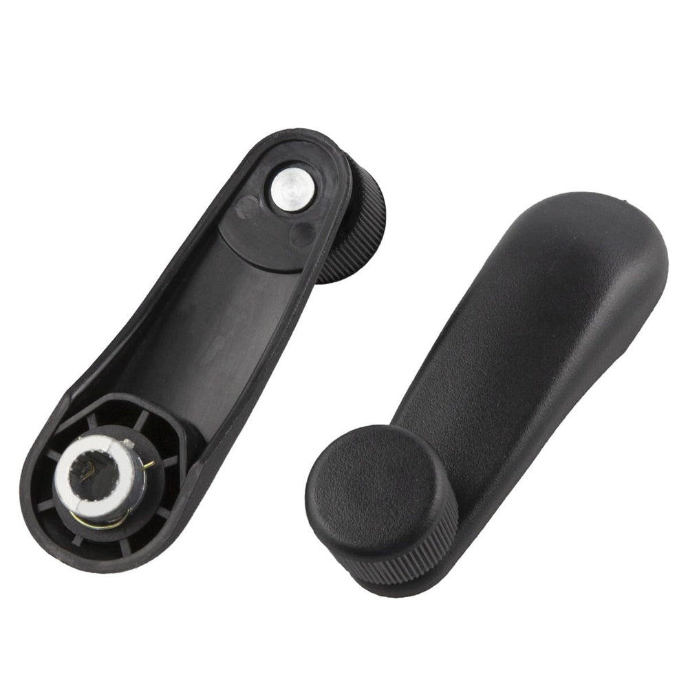 RLB-HILON window crank handle close-up in black for Chevy GMC Cadillac compatibility