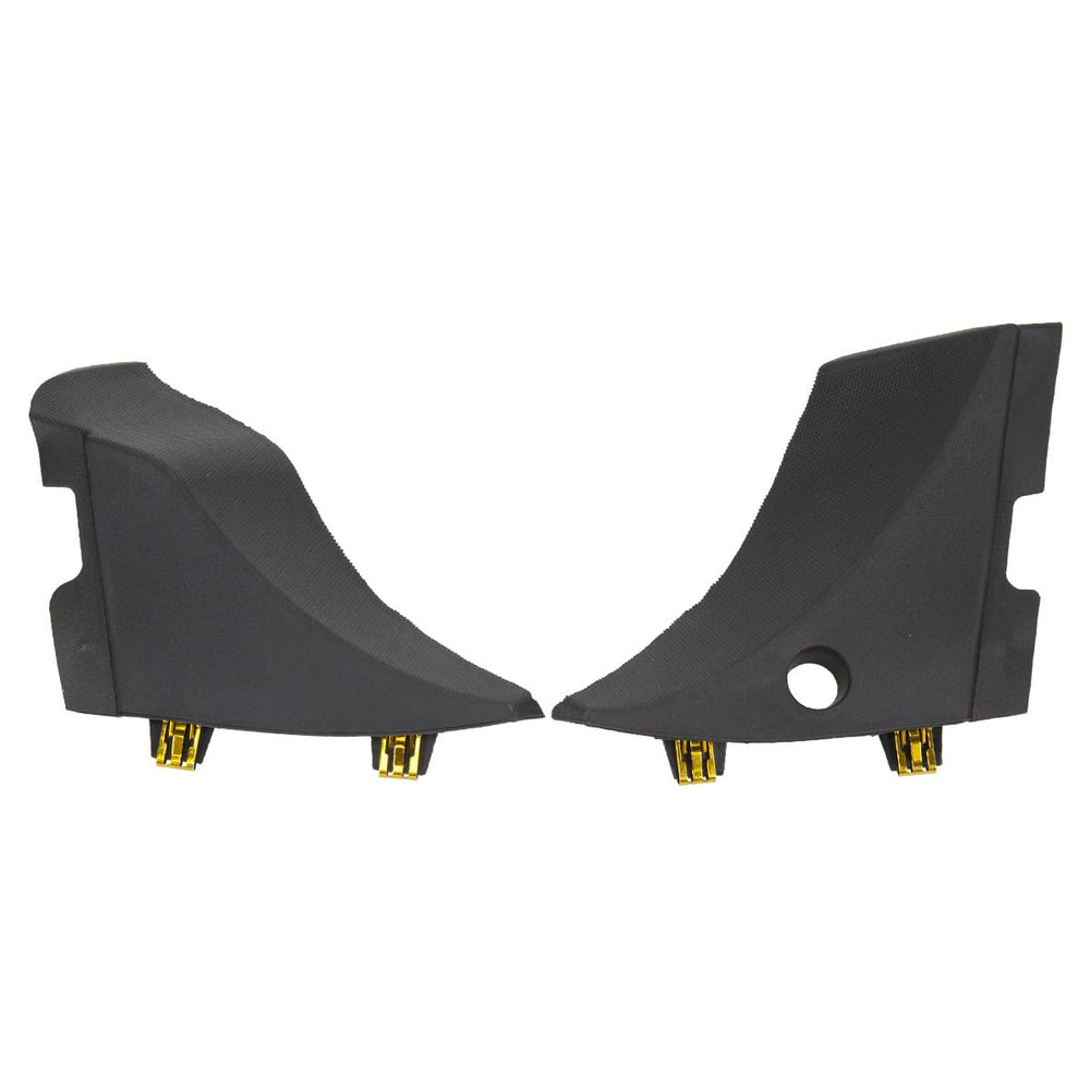 RLB-HILON wiper cowl end cap left installed on Silverado showing precise fit