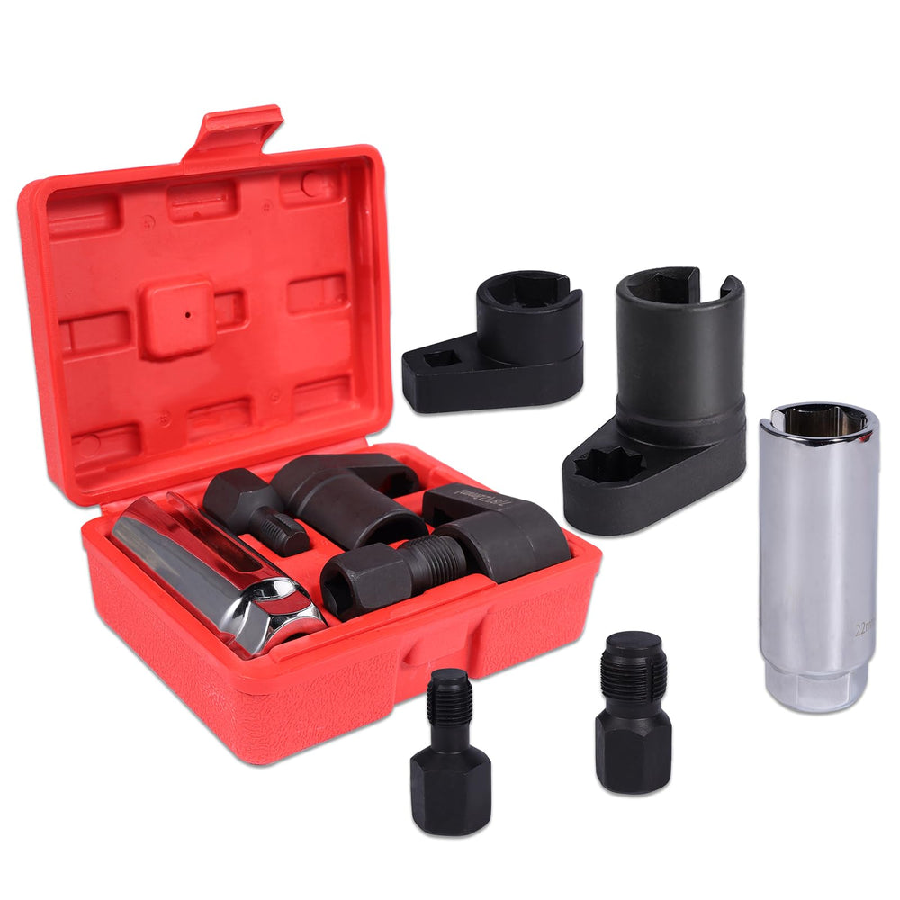 Rlokciy 5-piece O2 socket set with offset 22 mm for easier sensor removal