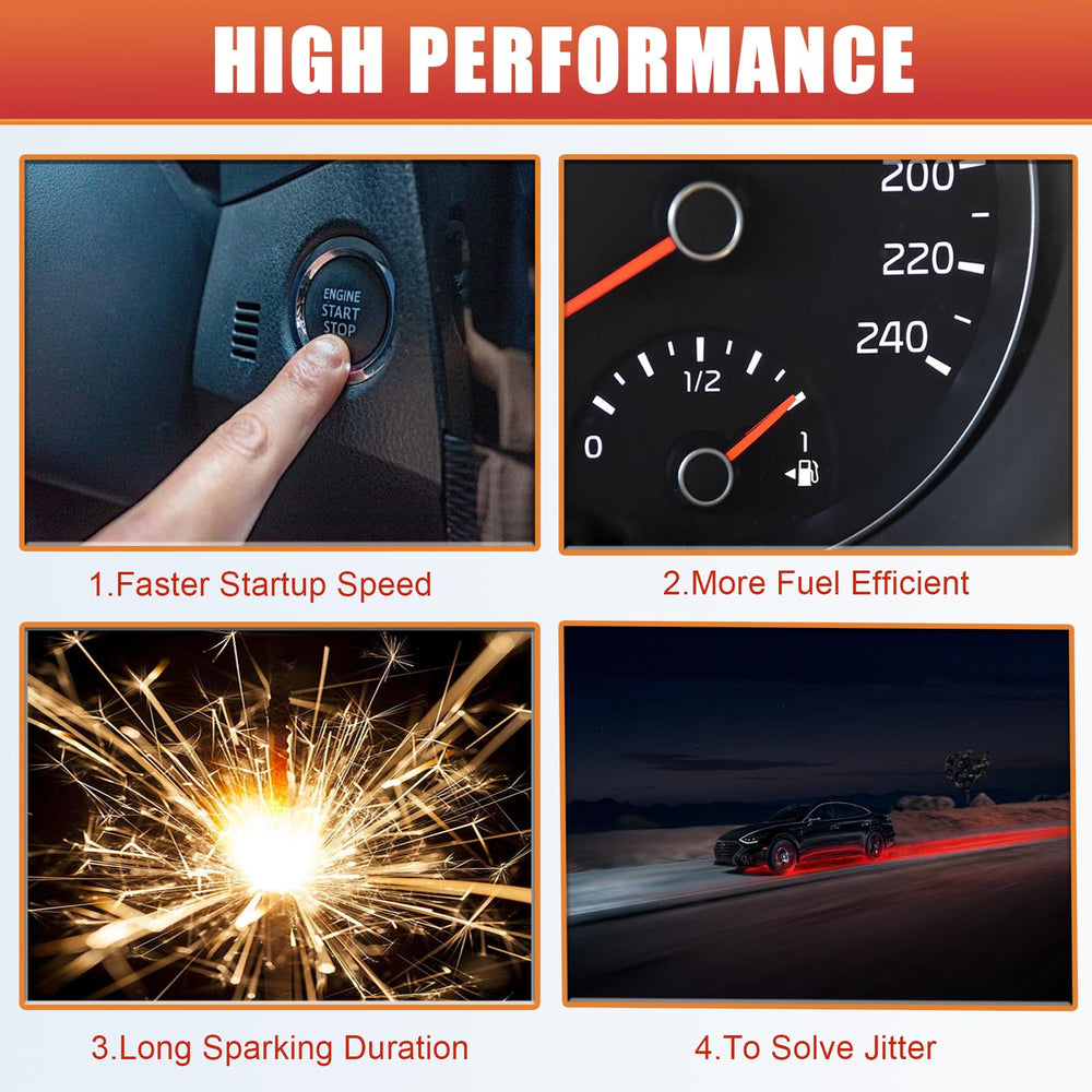 RLP HEI package includes eight silicone spark plug wires for easy install