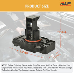 RLP MAF sensor in Escalade engine bay supporting stable readings