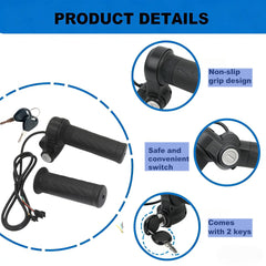 RMYSTIEAO ergonomic textured grip preventing hand fatigue on long rides