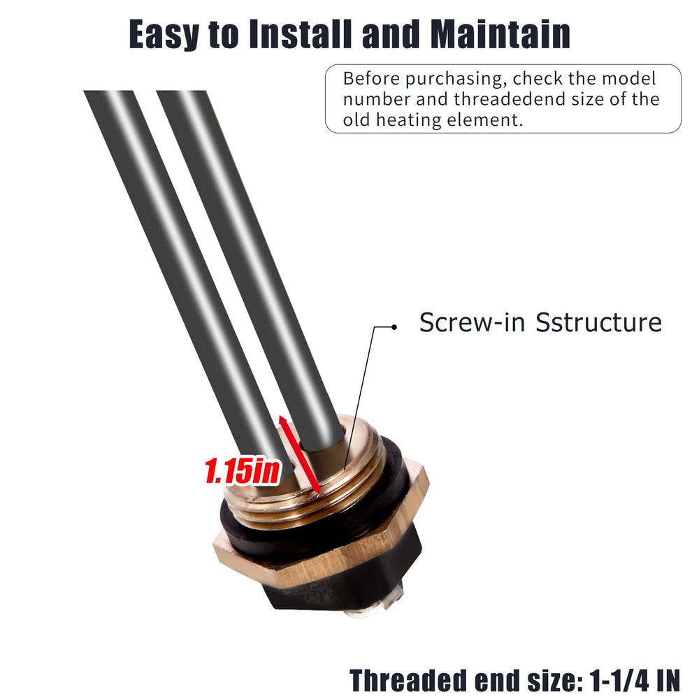 RO6G 92249 1400W 110V/120V element supports efficient hot water.