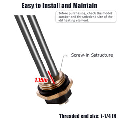 RO6G 92249 1400W 110V/120V element supports efficient hot water.