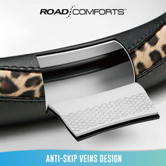Road Comforts anti-slip design improves steering control during drives.
