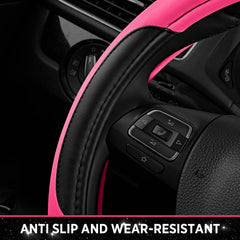 Road Comforts wheel cover with detailed stitching for premium look.