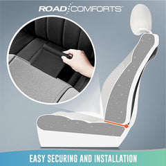 Road Comforts sport-inspired look updates your car interior instantly.