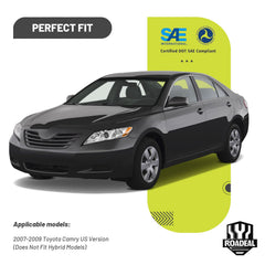 ROADEAL Camry headlight passenger side front view showing precise fit