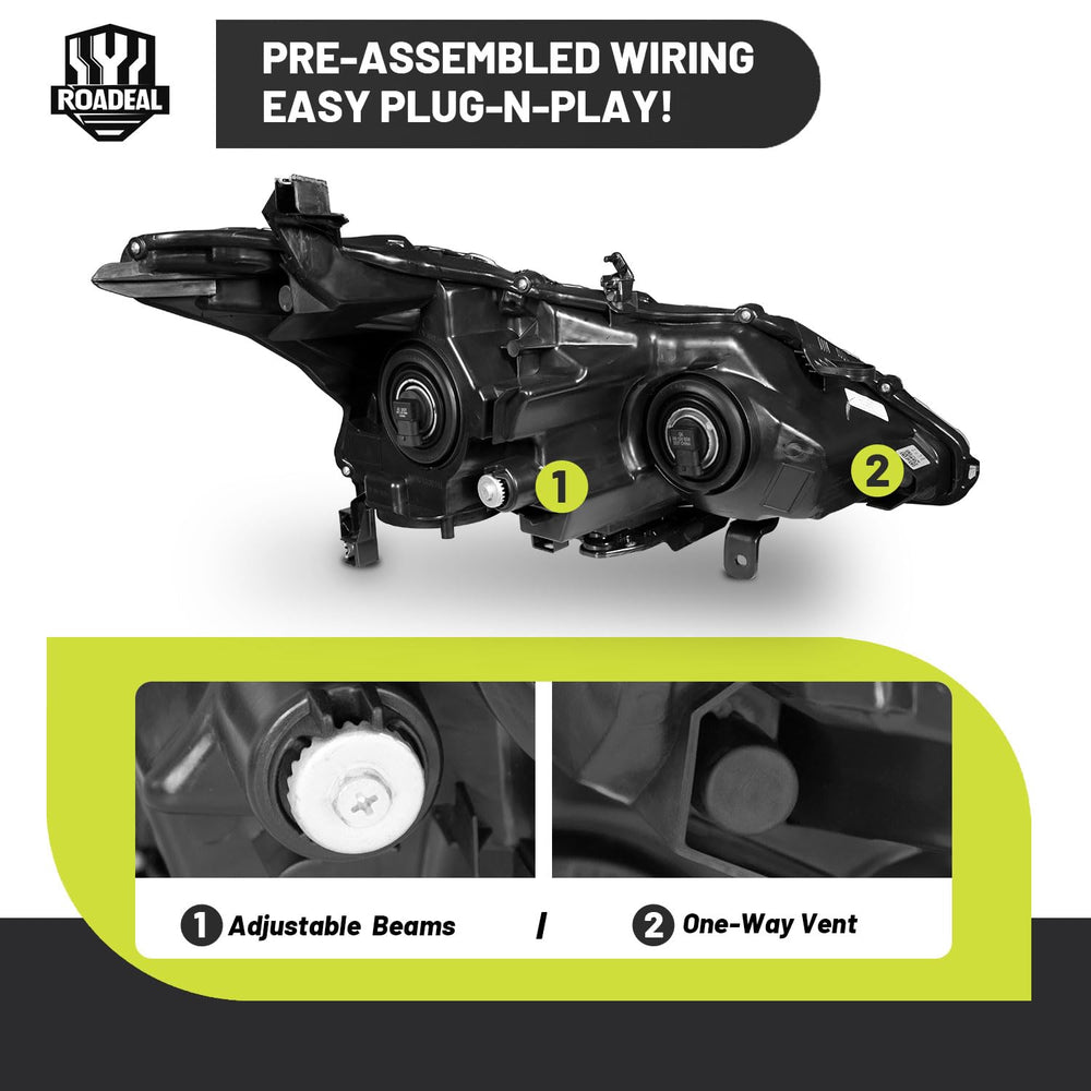 ROADEAL IP65 waterproof construction keeps moisture out in rain or snow.
