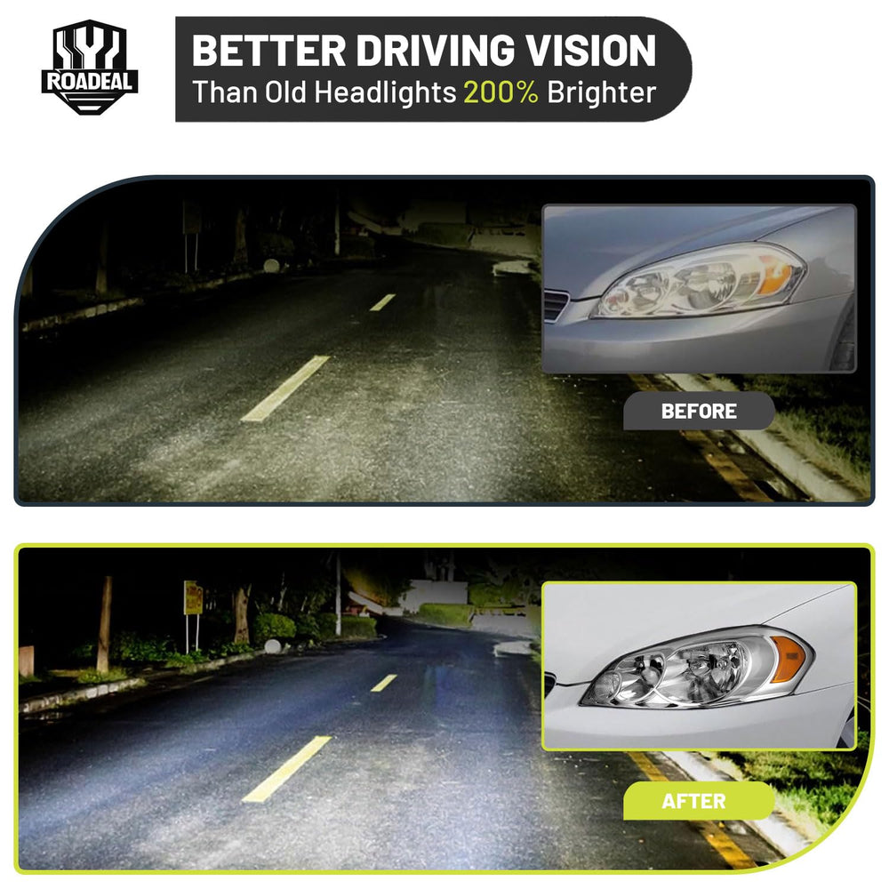 ROADEAL headlight back assembly view highlighting direct replacement