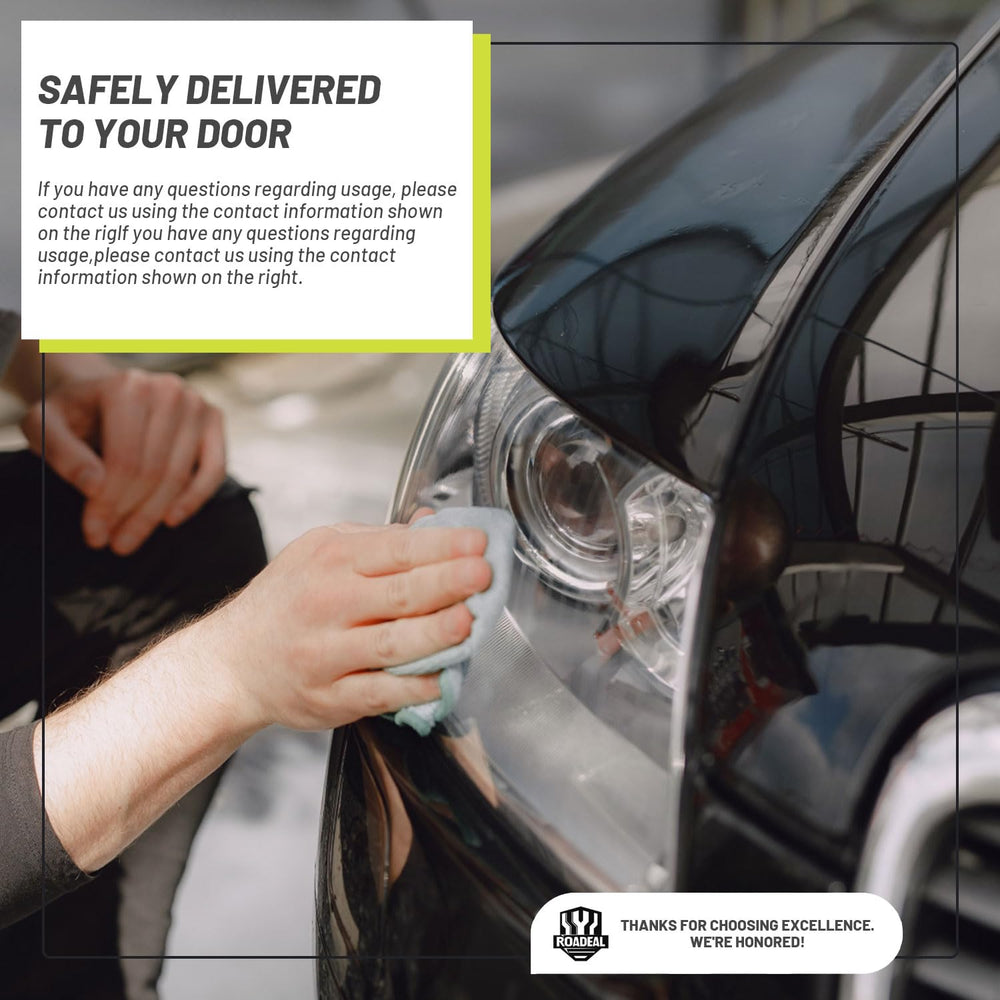 ROADEAL Ram quad-headlight packaging and warranty information.