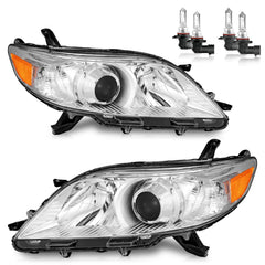 ROADEAL Sienna headlights driver-side front view for nighttime visibility