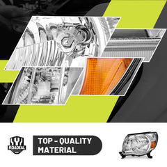 ROADEAL turn-signal area showing 3157A compatibility on Tacoma headlamp