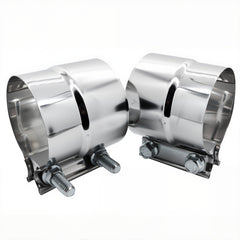 ROADFORMER lap joint clamp illustrates quick installation for reliable exhaust sealing.