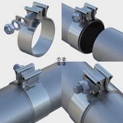 Premium ROADFORMER clamp combines quality with value for exhaust system fixes.