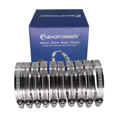 ROADFORMER stainless steel hose clamp front view highlighting corrosion resistance