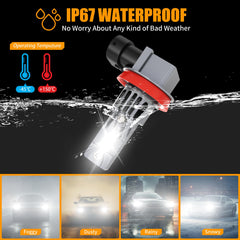 ROADLIT high-beam bulb for Ford F350 with 6500K cool white illumination.