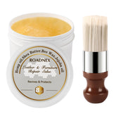 ROADNEX leather repair salve application demonstrates even color revival.