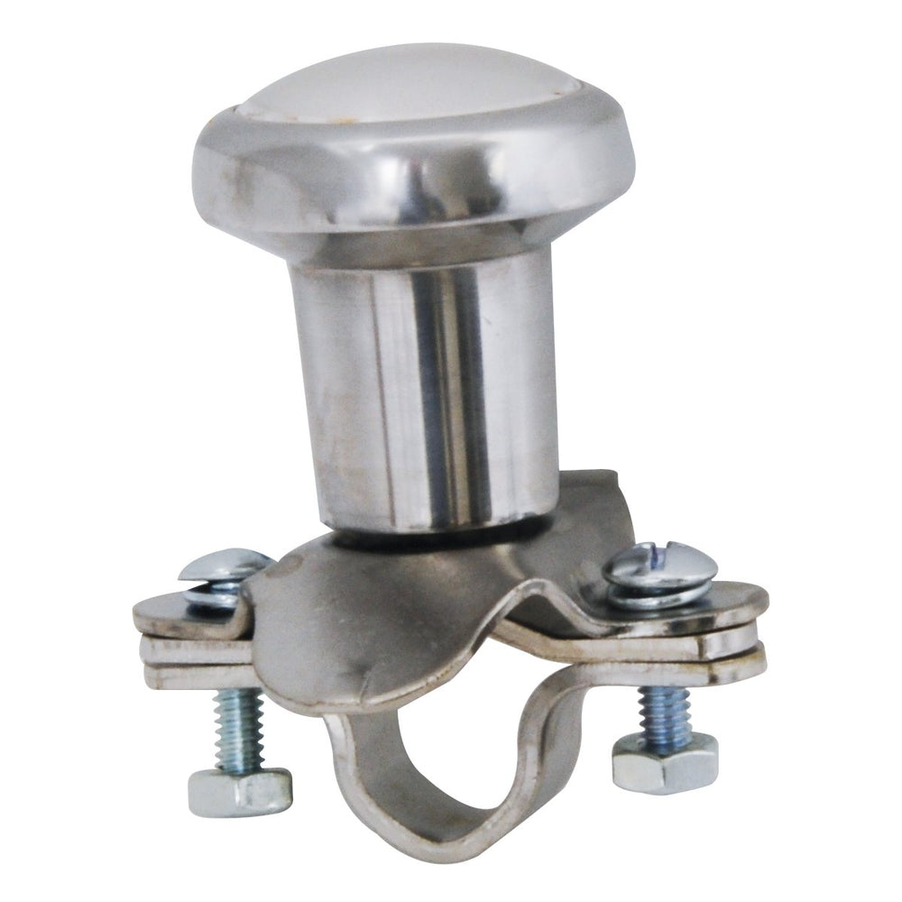 RoadPro RP-70100 chrome steering wheel spinner knob for easier one-handed steering on trucks and RVs