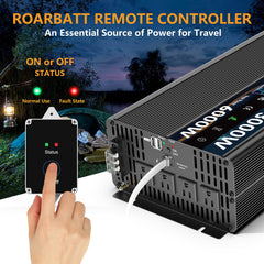 ROARBATT heavy-duty aluminum housing and cooling fan ensures safe operation in harsh conditions.
