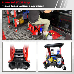 ROBLOCK durable molded-frame with steel base ensures stable support during tasks.