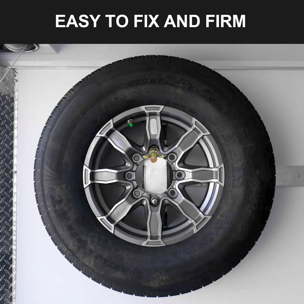 Robbor floor-track compatibility keeps your tire from sliding during transport.