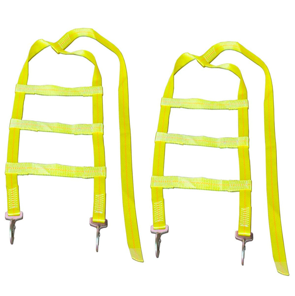 Robbor 2-inch width strap provides maximum strength for secure tire restraint.