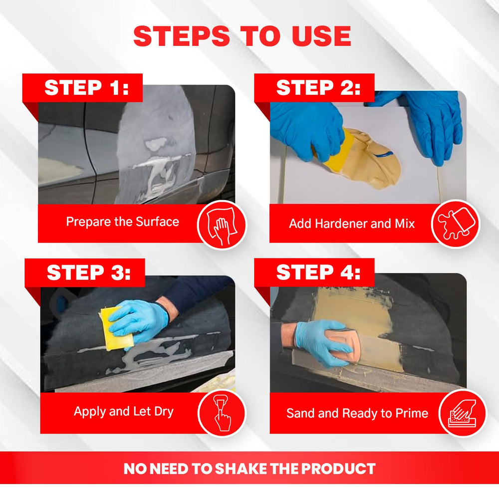 Roberlo Maxifill complete repair kit with filler and hardener.