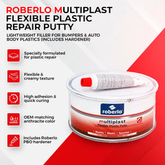 Roberlo Multiplast mix consistency showing smooth putty